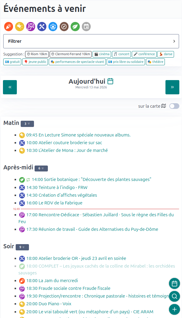 Vue smartphone journée